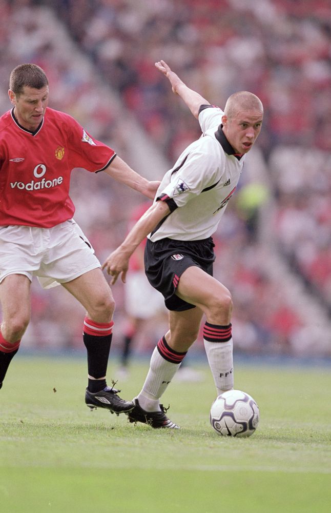 Sean Davis in action for Fulham in our first Premier League match against Manchester United Sean Davis in action for Fulham in our first Premier League match against Manchester United