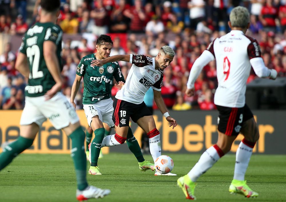 Andreas Pereira in action for Flamengo in the 2021 Libertadores final Andreas Pereira in action for Flamengo in the 2021 Libertadores final