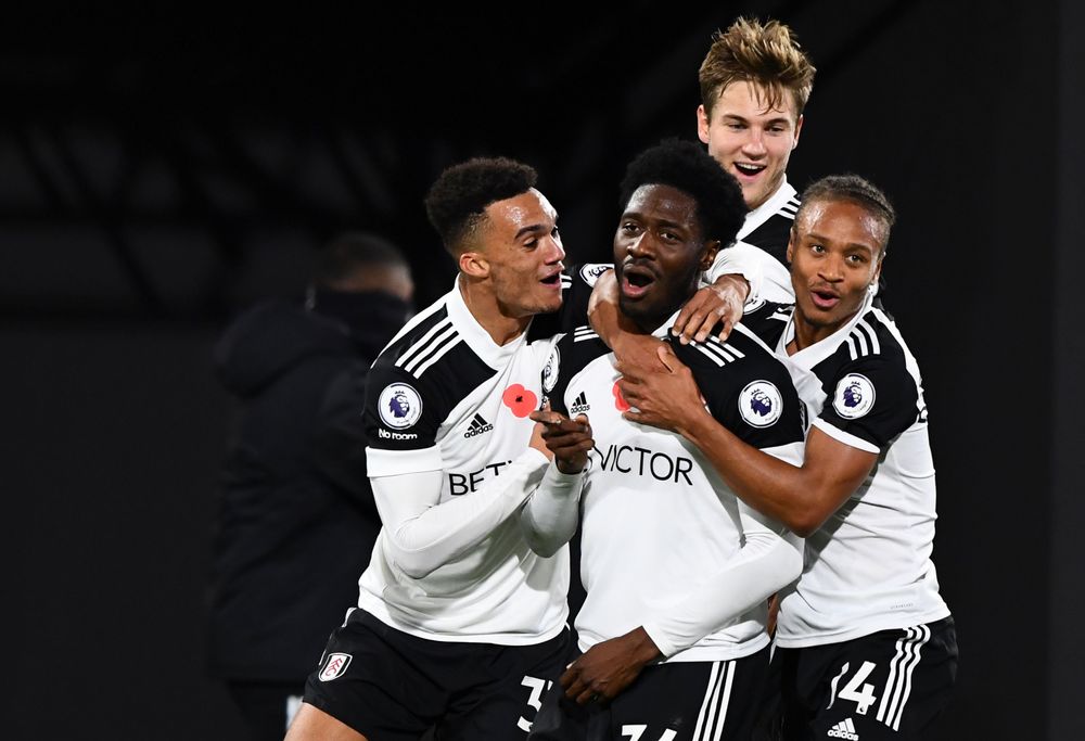 Ola Aina celebrates his wonder strike against West Brom Ola Aina celebrates his wonder strike against West Brom
