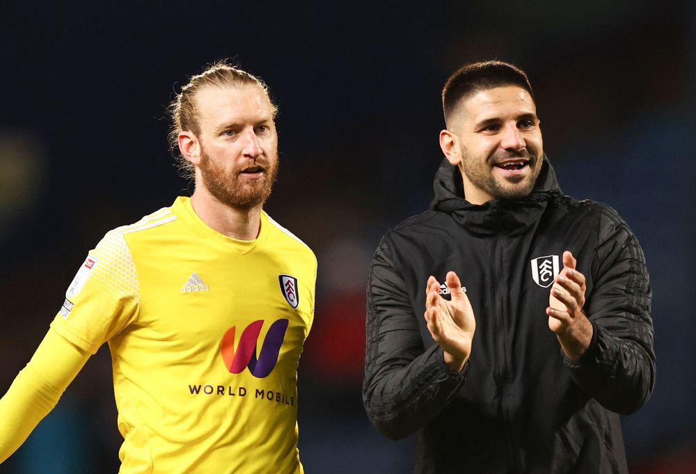 Mitro celebrates with the fans at full-time Mitro celebrates with the fans at full-time