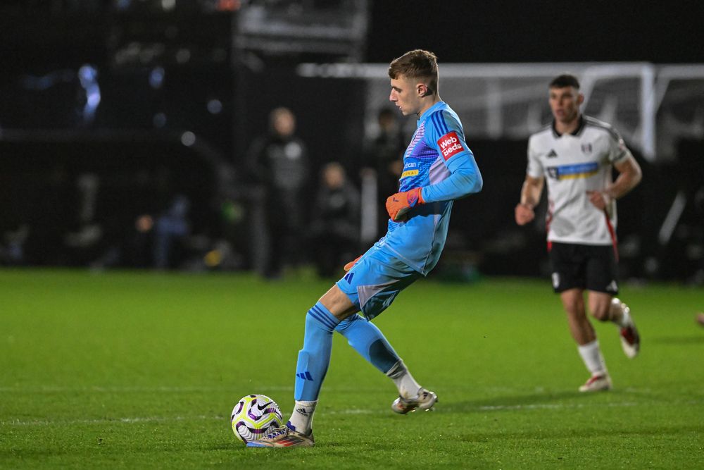 Marco Underwood in action for Fulham U21s