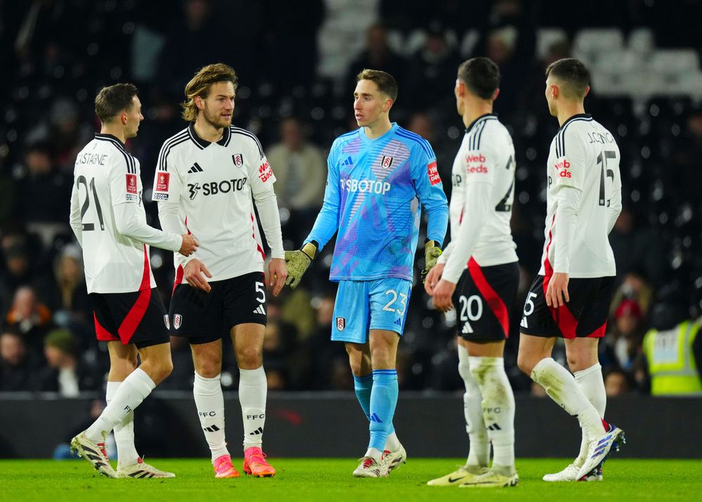 Fulham react after Watford's equaliser Fulham react after Watford's equaliser