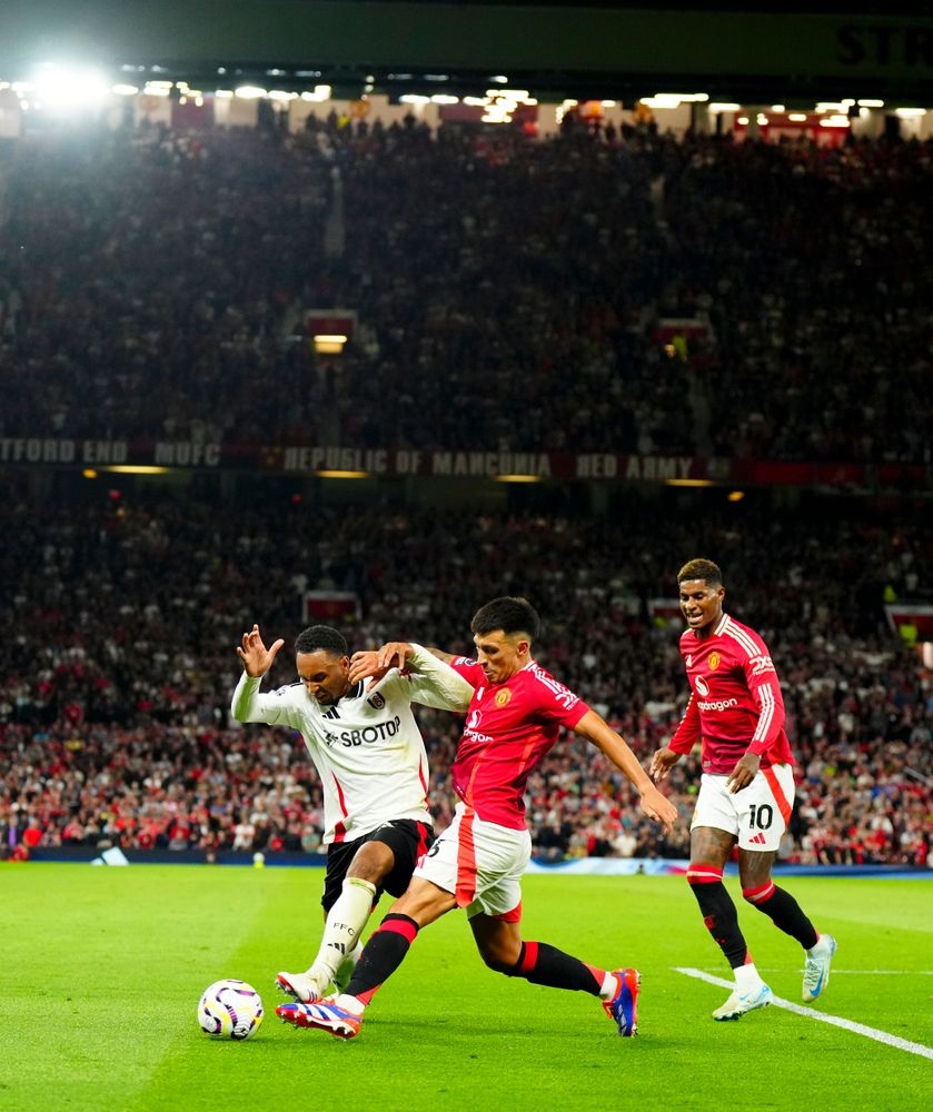 Kenny Tete in action against Man United Kenny Tete in action against Man United