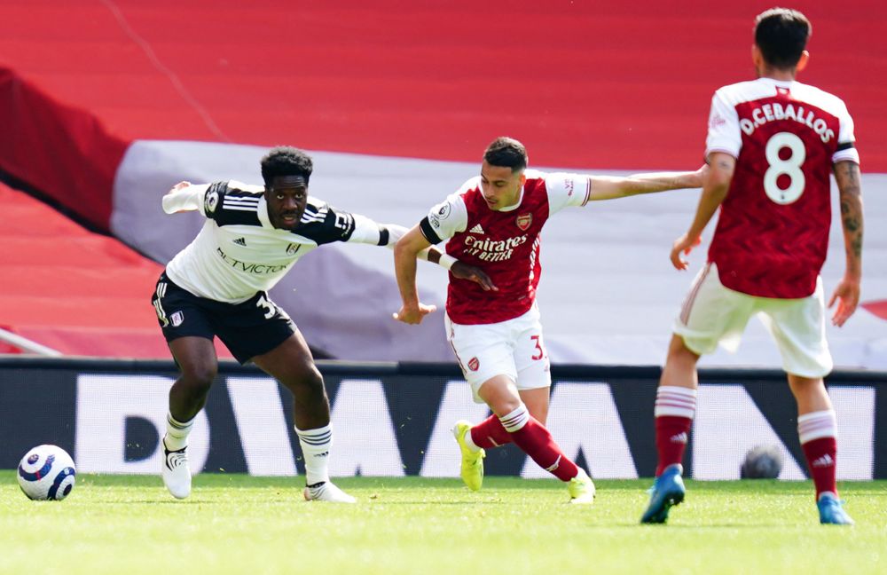 Ola Aina in action against Arsenal Ola Aina in action against Arsenal