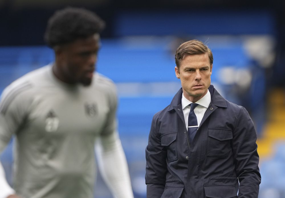 Scott parker looks on during the warm-up Scott parker looks on during the warm-up