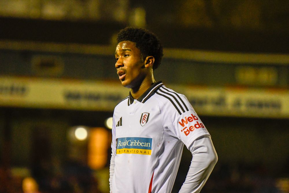 Aaron Loupalo-Bi in action for Fulham U21s against Aldershot