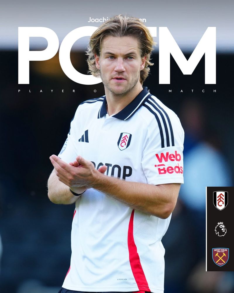 Joachim Andersen wins Man of the Match against West Ham