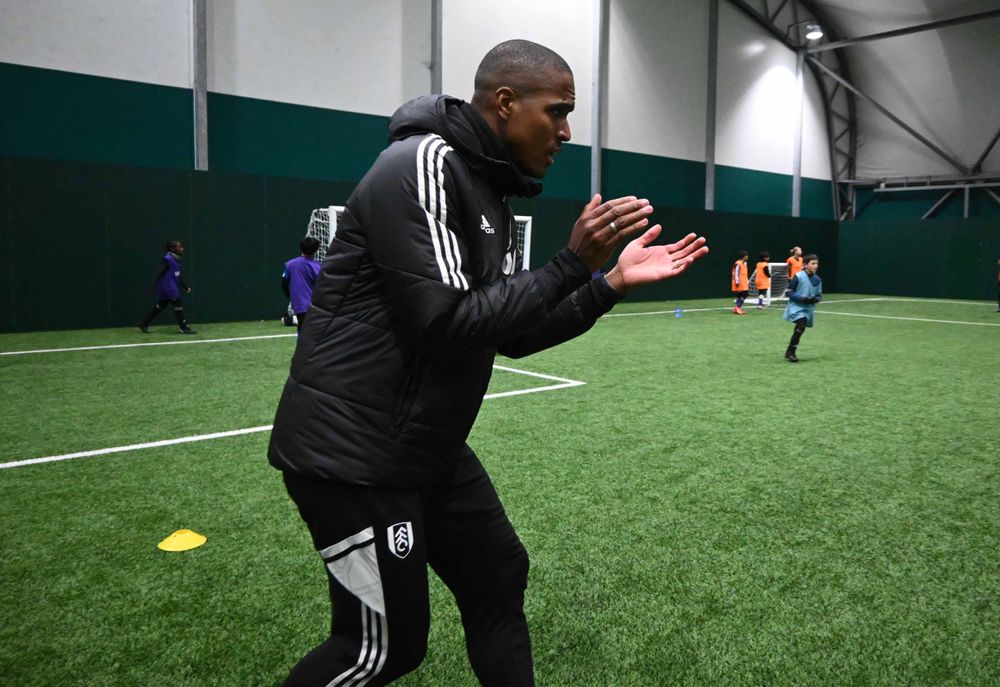 A coach at a session
