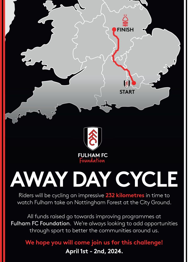 The away day cycle info poster The away day cycle info poster