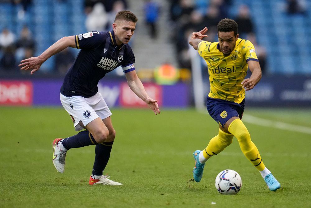 Shaun Hutchinson in action during Millwall's win over West Brom