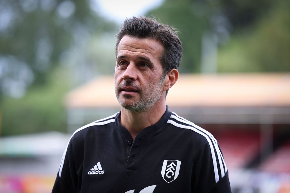 Marco Silva ahead of kick-off at Broadfield Stadium Marco Silva ahead of kick-off at Broadfield Stadium