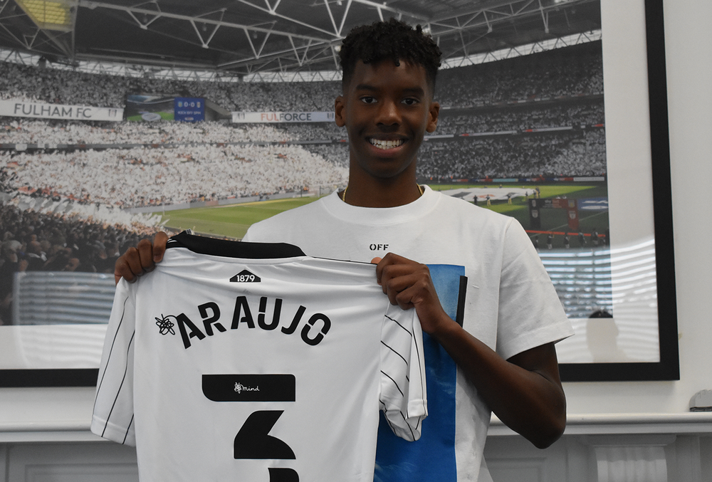 Harvey Araujo holding his jersey Harvey Araujo holding his jersey