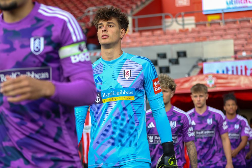 Alex Borto walks out onto the pitch ahead of Southampton Under-21s v Fulham Under-21s Alex Borto walks out onto the pitch ahead of Southampton Under-21s v Fulham Under-21s