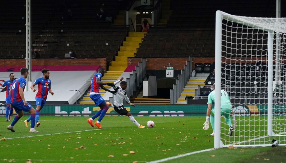 Ademola Lookman hits the post. Ademola Lookman hits the post.