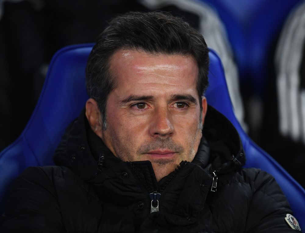 Marco Silva in the Leicester City dugout