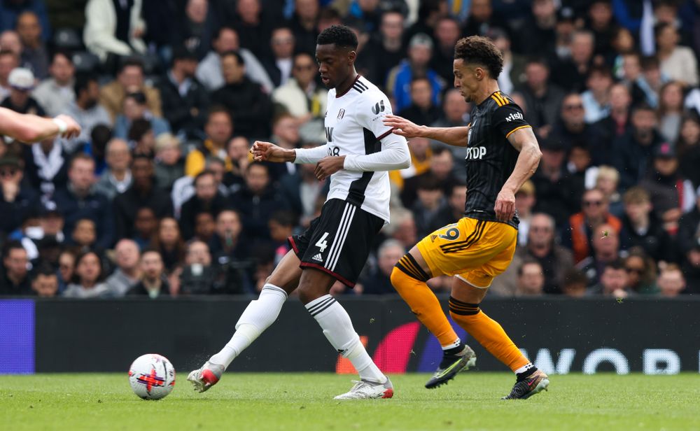 Tosin on the ball versus Leeds Tosin on the ball versus Leeds