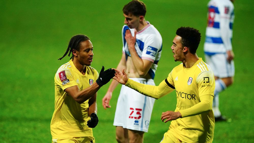 Bobby De Cordova-Reid celebrates after putting his side in front Bobby De Cordova-Reid celebrates after putting his side in front