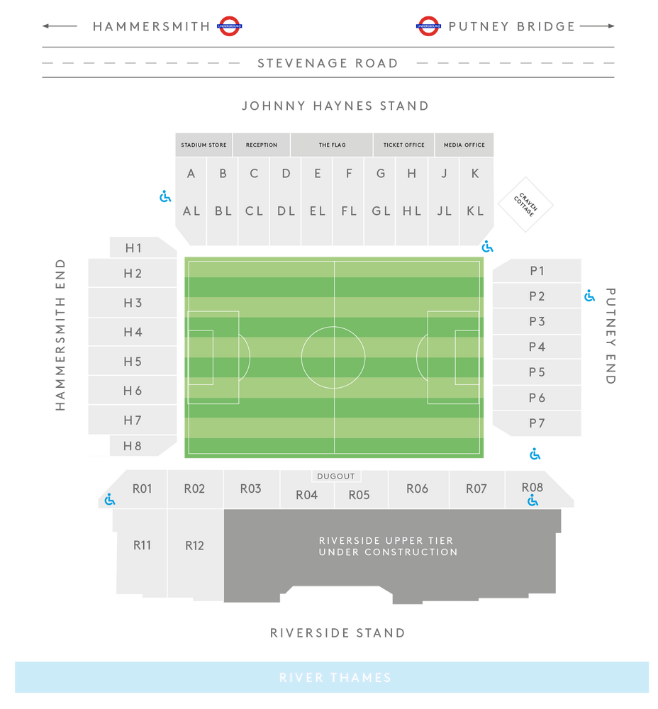 Fulham Fc Stadium Map