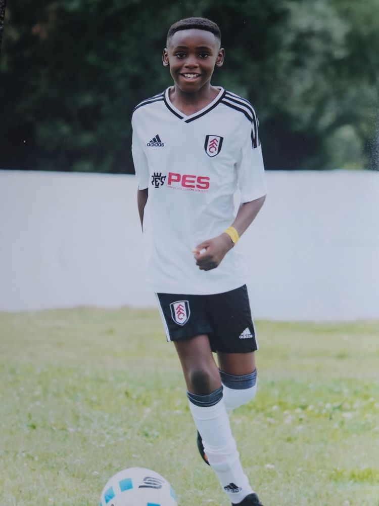 Eddy Nsasi in action during his early days at Fulham Eddy Nsasi in action during his early days at Fulham