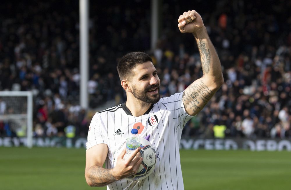 Mitrovic holding the match ball