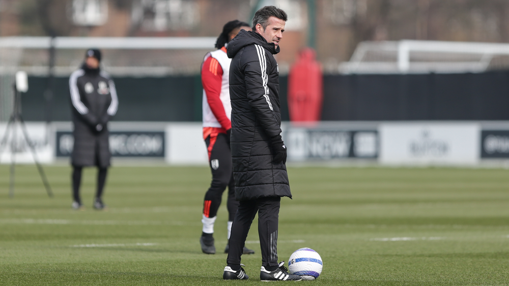Marco Silva in training Marco Silva in training