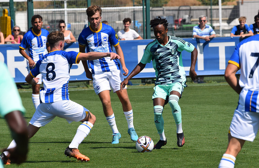 Works dribbles through Brighton players Works dribbles through Brighton players