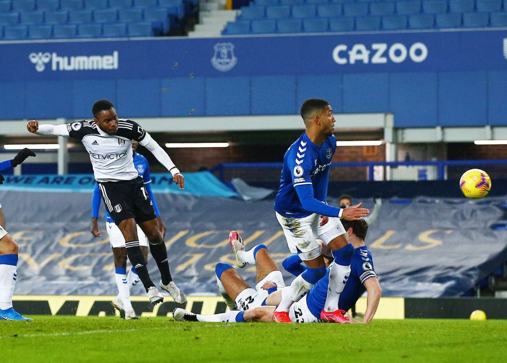 Ademola Lookman sends a shot wide Ademola Lookman sends a shot wide