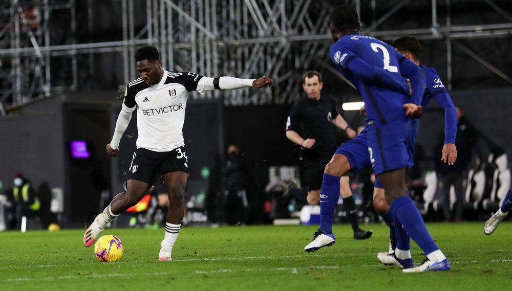 Ola Aina fired off a shot Ola Aina fired off a shot