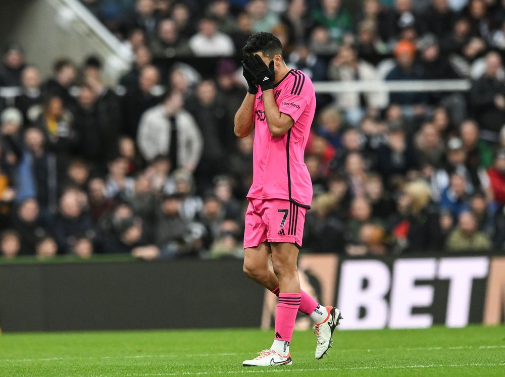Raul Jimenez is dejected after being shown a red card Raul Jimenez is dejected after being shown a red card