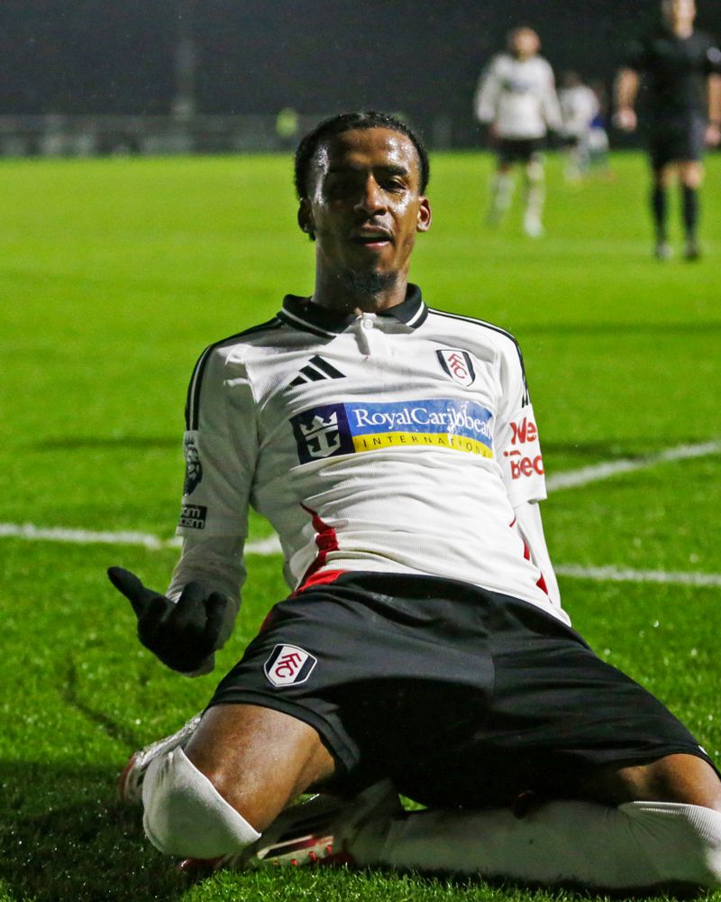 Lemar Gordon celebrates against Everton U21s Lemar Gordon celebrates against Everton U21s