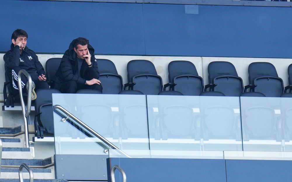 Marco Silva watches from the stands