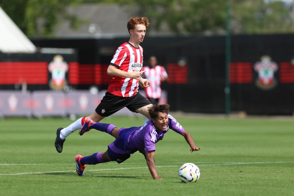 Seth Ridgeon is fouled by Southampton midfielder Aston Daley Seth Ridgeon is fouled by Southampton midfielder Aston Daley