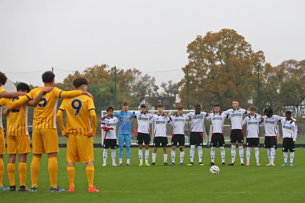 Both teams observe a period of silence pre-match ahead of Remembrance Sunday Both teams observe a period of silence pre-match ahead of Remembrance Sunday