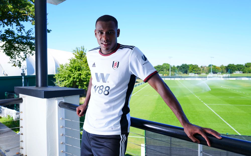 Issa Diop poses at Motspur Park