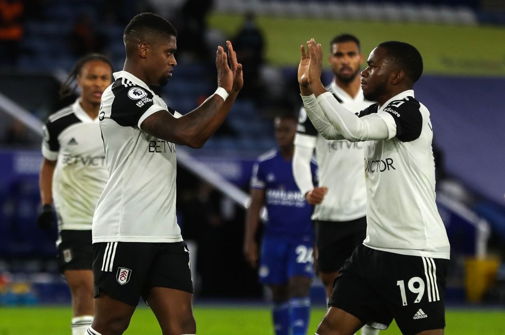 Goal scorers Ademola Lookman and Ivan Cavaleiro Goal scorers Ademola Lookman and Ivan Cavaleiro