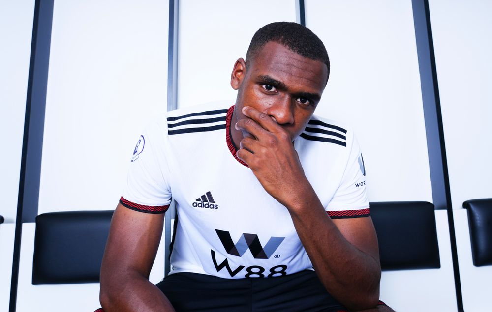 Issa Diop in the changing room