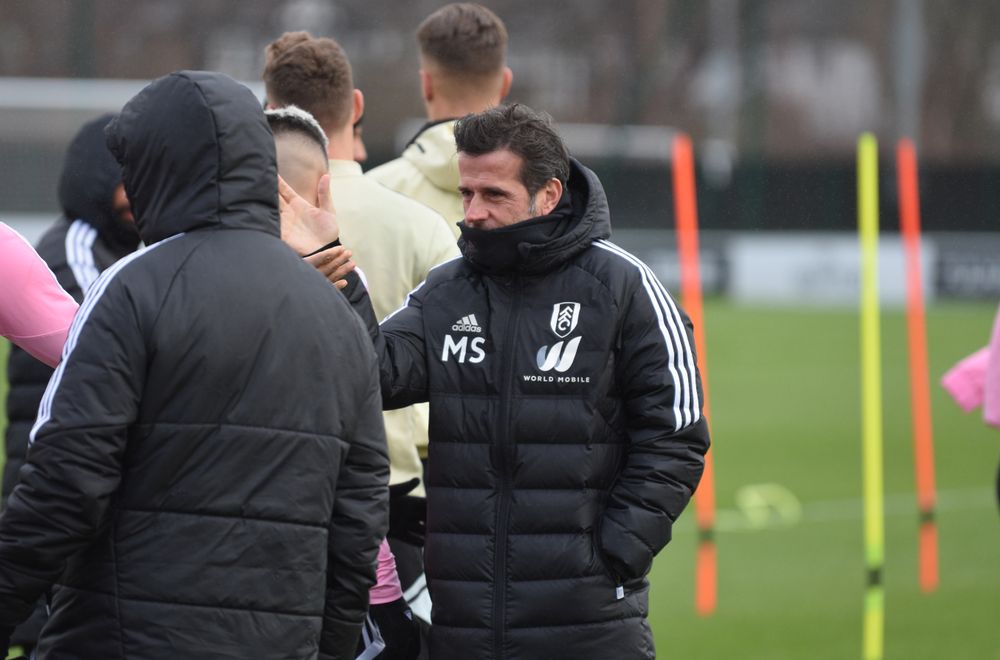 Marco Silva in training Marco Silva in training