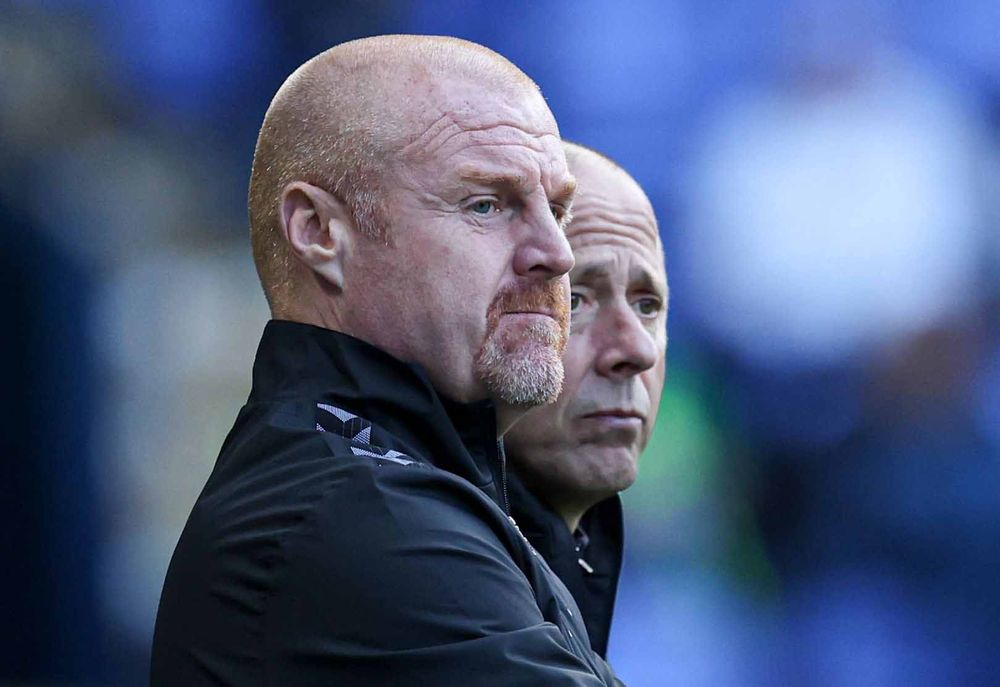 Sean Dyche on the touchline Sean Dyche on the touchline