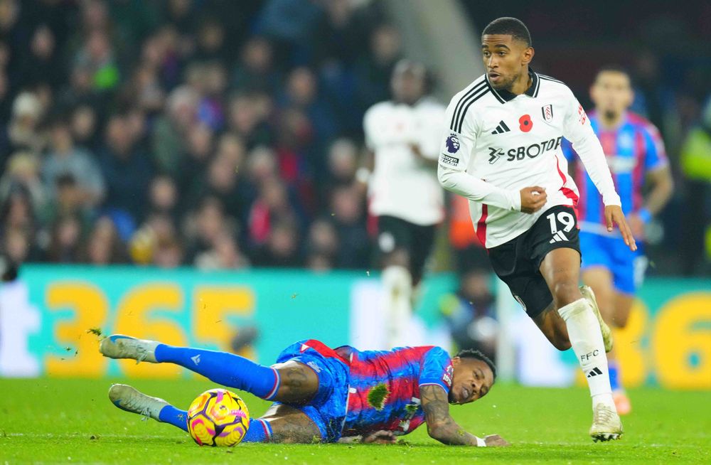 Reiss Nelson during Fulham's match against Crystal Palace