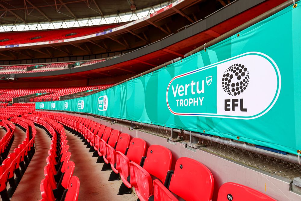 Vertu Trophy branding at Wembley Stadium Vertu Trophy branding at Wembley Stadium