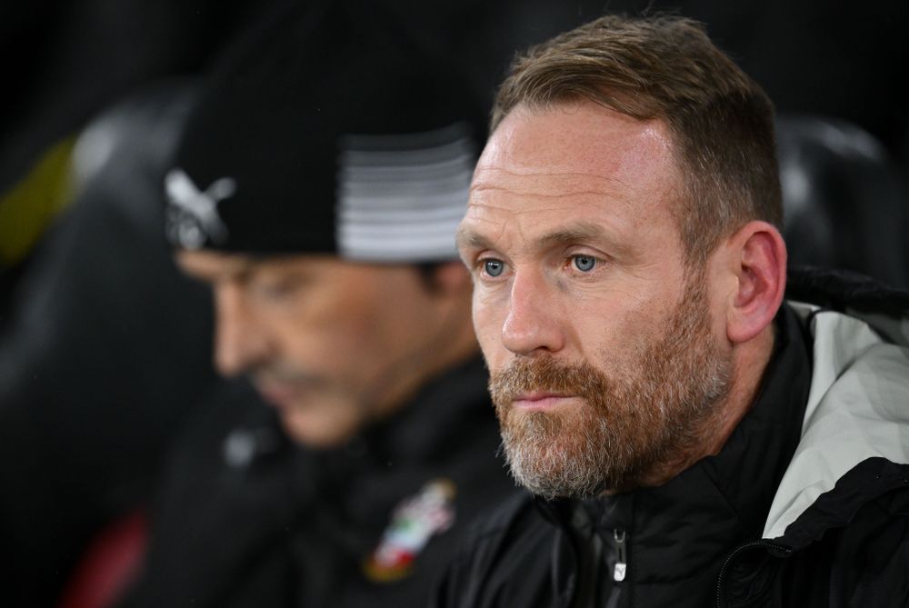 Simon Rusk during Southampton's Carabao Cup meeting with Liverpool Simon Rusk during Southampton's Carabao Cup meeting with Liverpool