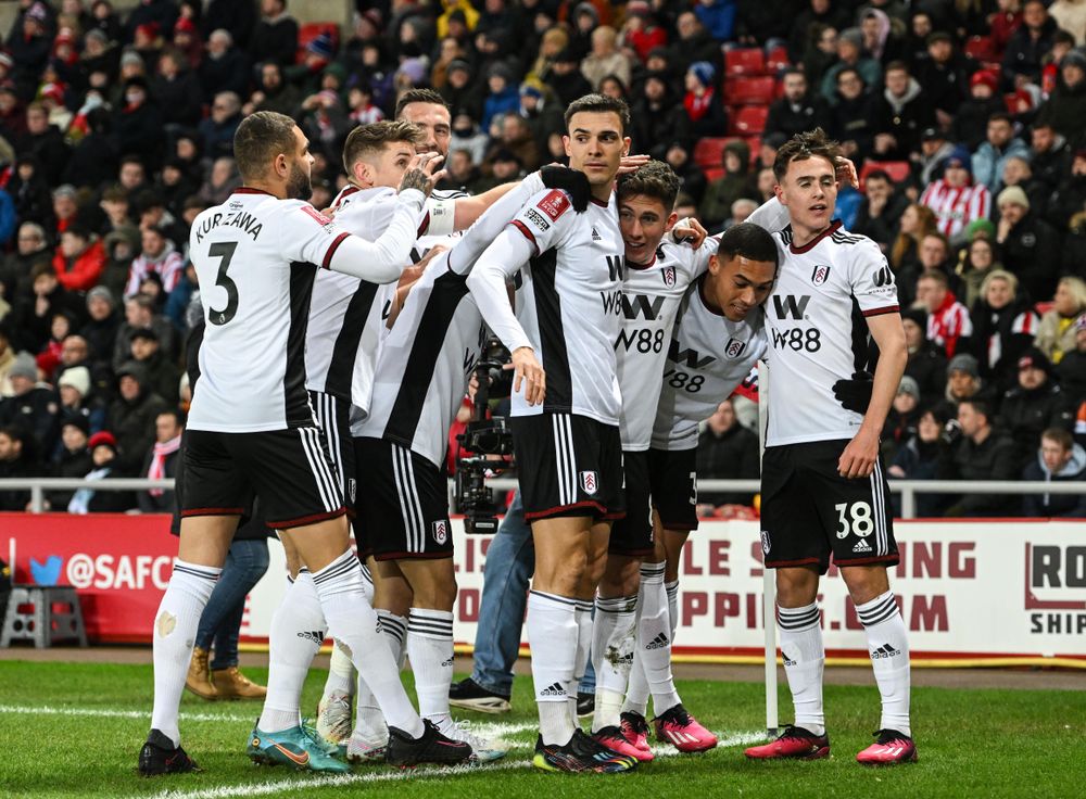 The players celebrate Harry Wilson's goal The players celebrate Harry Wilson's goal