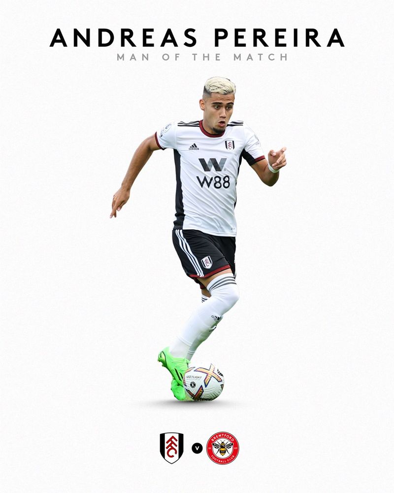 Andreas Pereira announced Man of the Match against Brentford Andreas Pereira announced Man of the Match against Brentford
