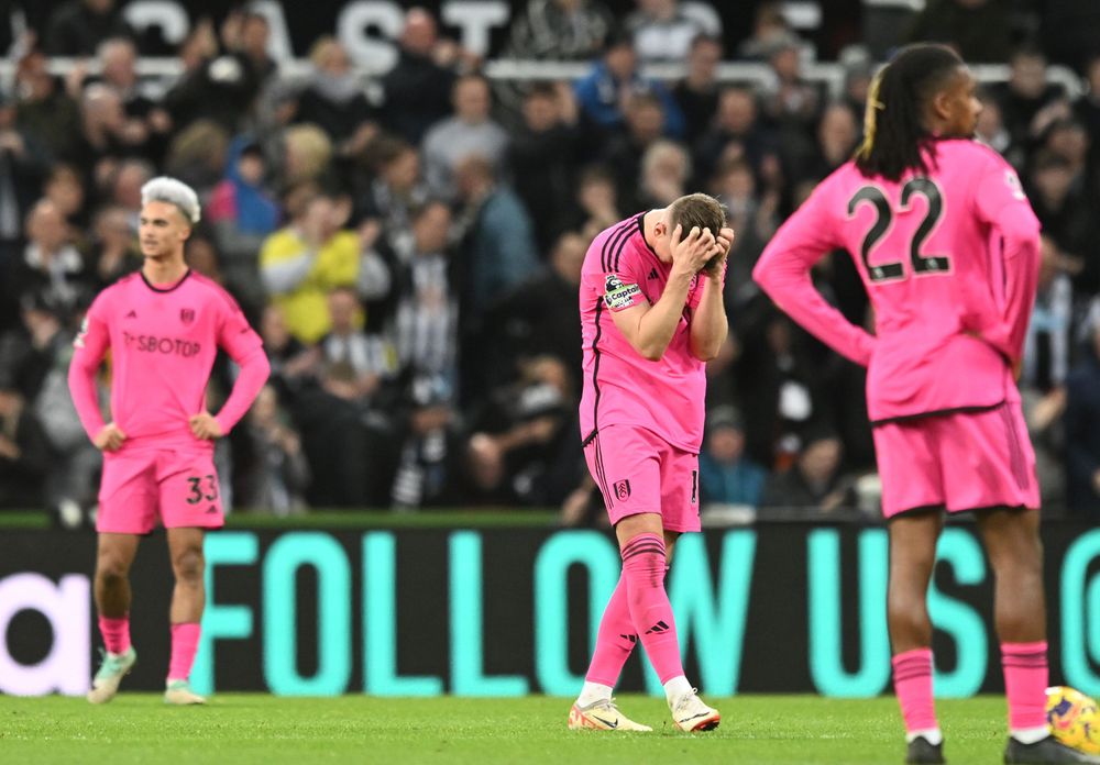 The Fulham players are dejected after conceding The Fulham players are dejected after conceding