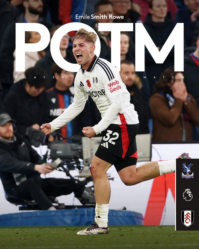 Emile Smith Rowe wins Man of the Match Emile Smith Rowe wins Man of the Match