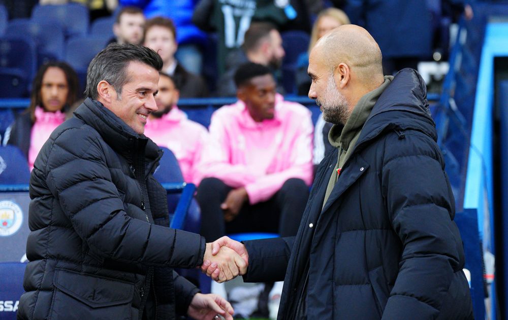 Marco Silva and Pep Guardiola