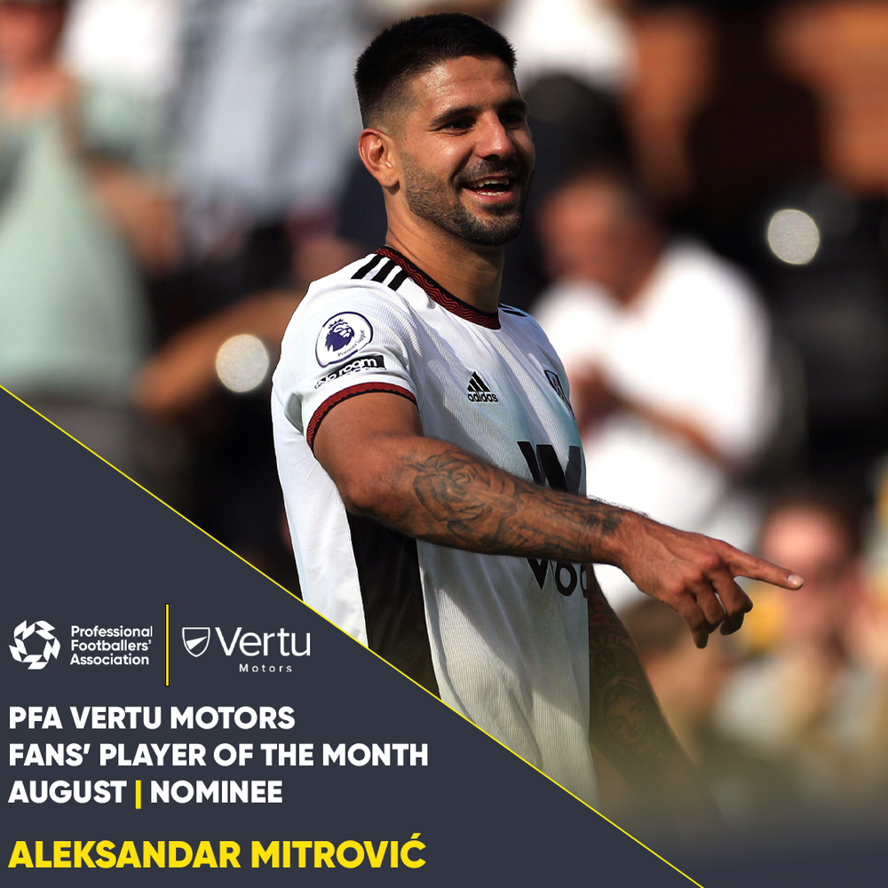 Aleksandar Mitrović has been nominated for Player of the Month Aleksandar Mitrović has been nominated for Player of the Month