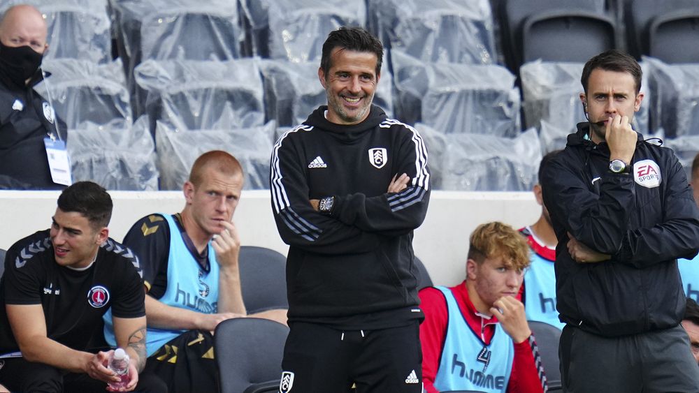 Marco Silva smiles on the touchline in his first Craven Cottage clash Marco Silva smiles on the touchline in his first Craven Cottage clash
