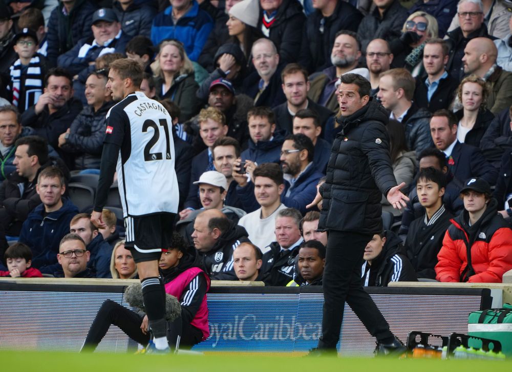 Marco Silva on the touchline