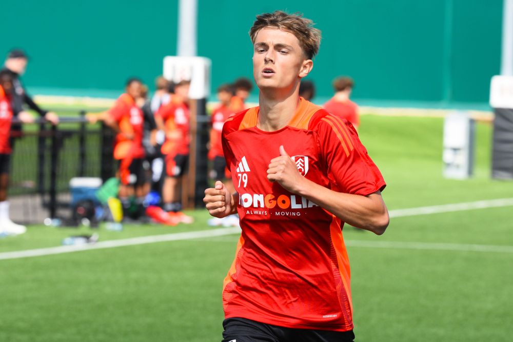 Fulham defender Bradley Slade is pictured in training Fulham defender Bradley Slade is pictured in training